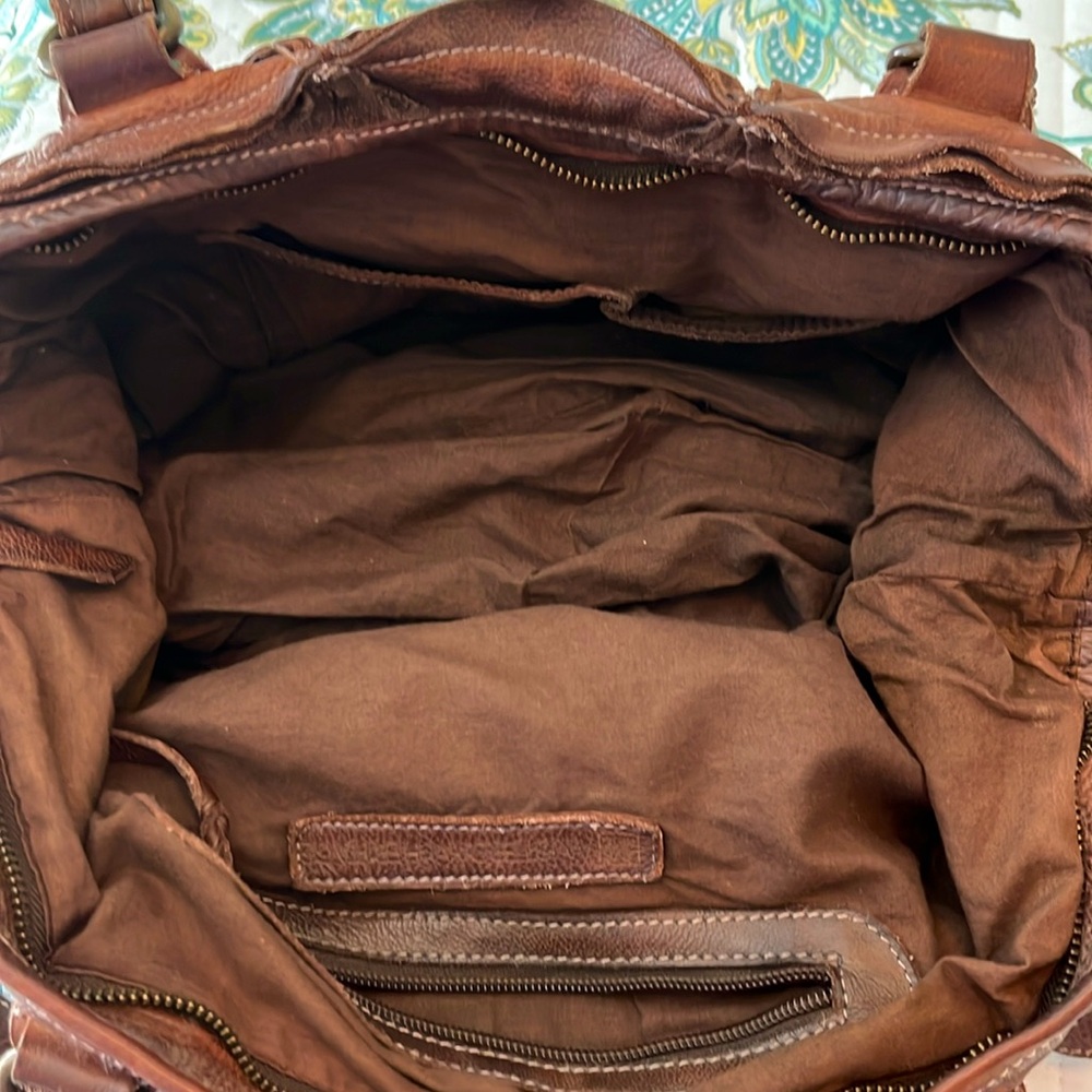 Amsterdam Heritage brown leather crossbody bag. - Picture 7 of 16